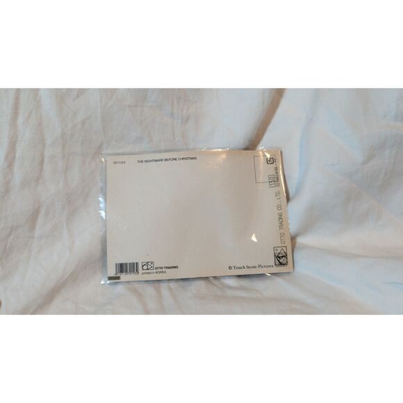 Vintage 1990s The Nightmare Before Christmas Postcard Jack Sally Zero Sealed - Picture 2 of 2